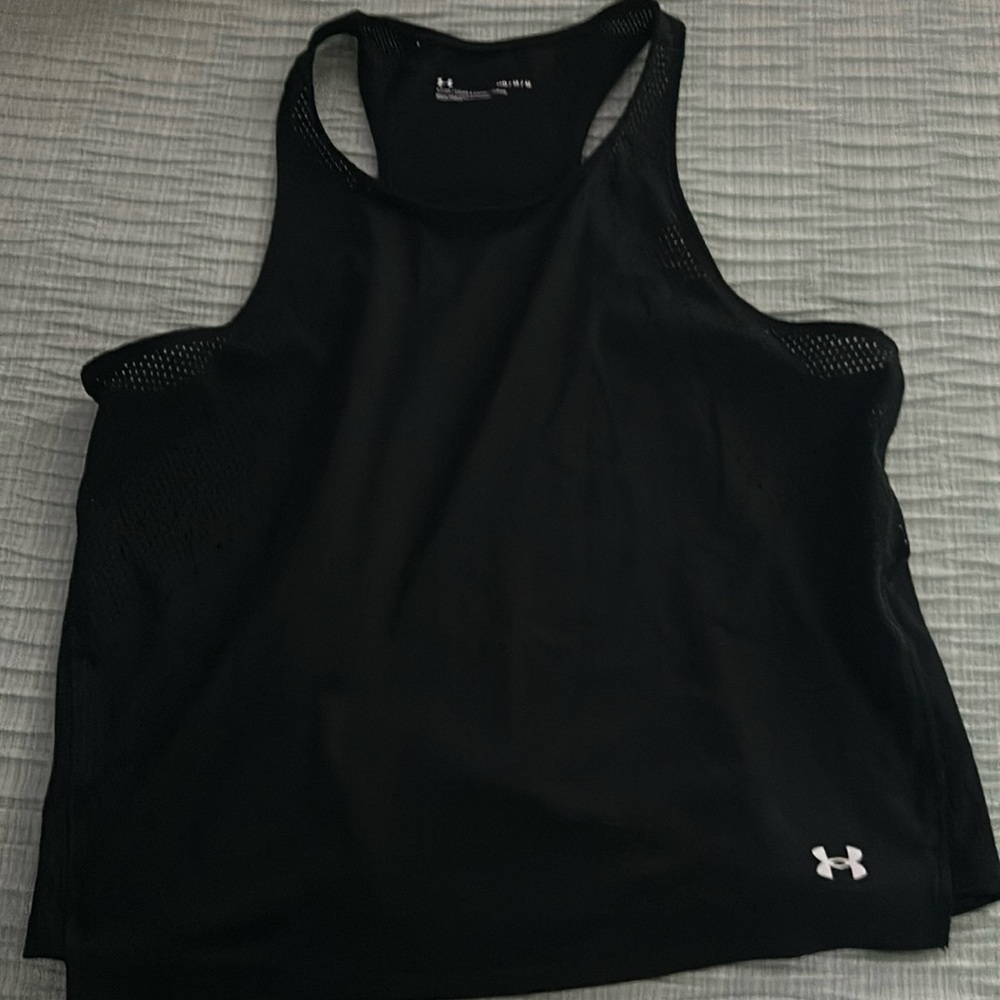 Women’s Under Armour black running tank